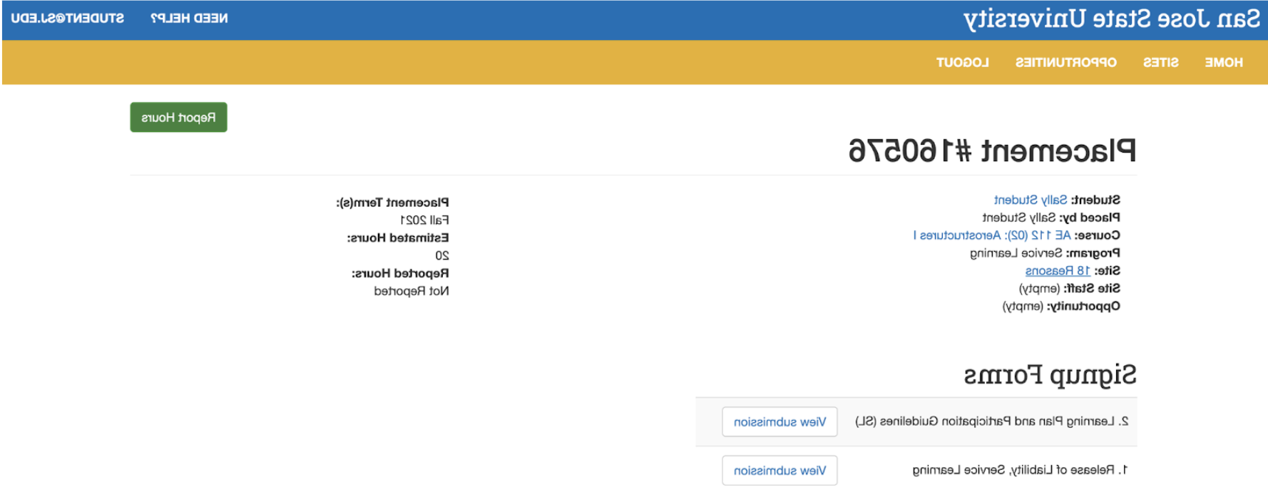 SJS4 Placement Page截图