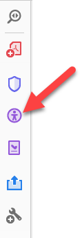 adobeacrobatdc可访问性图标菜单项