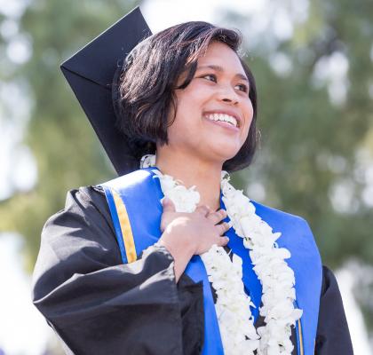 Emotional Wellness - Graduate Smiling